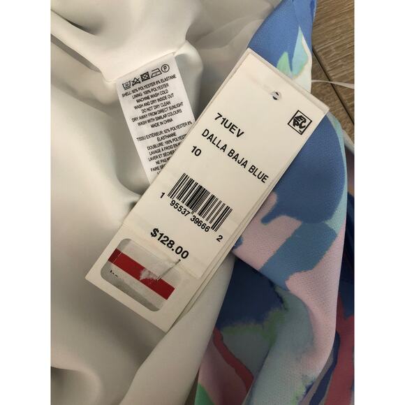 French Connection Crossover Dress Women's Size 10 Dalia Print NEW - Picture 9 of 9